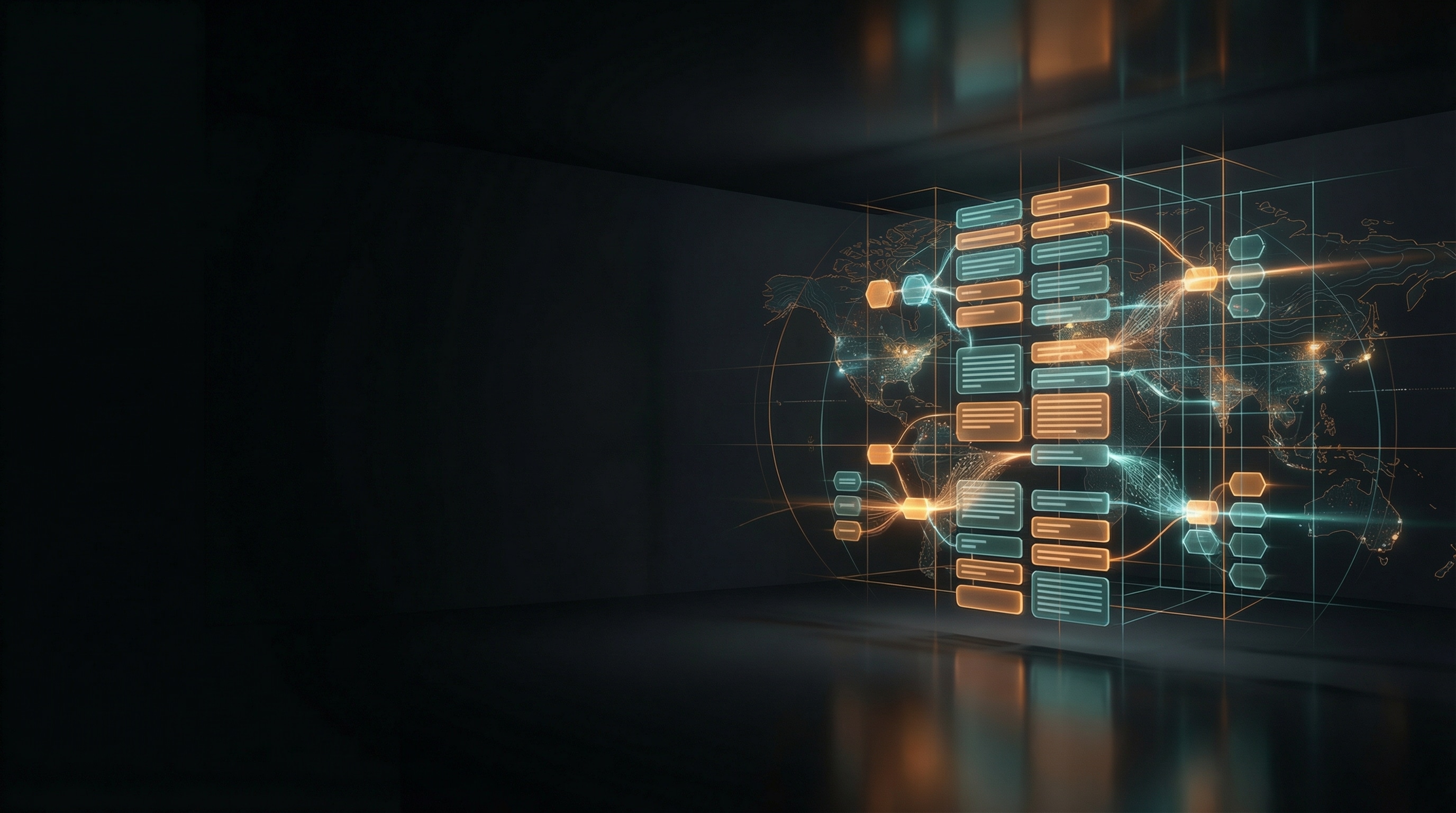 Futuristic content workflow interface representing Cotes Code creating AI optimized SEO and GEO content systems for businesses in Grand Rapids, Ada, and surrounding West Michigan