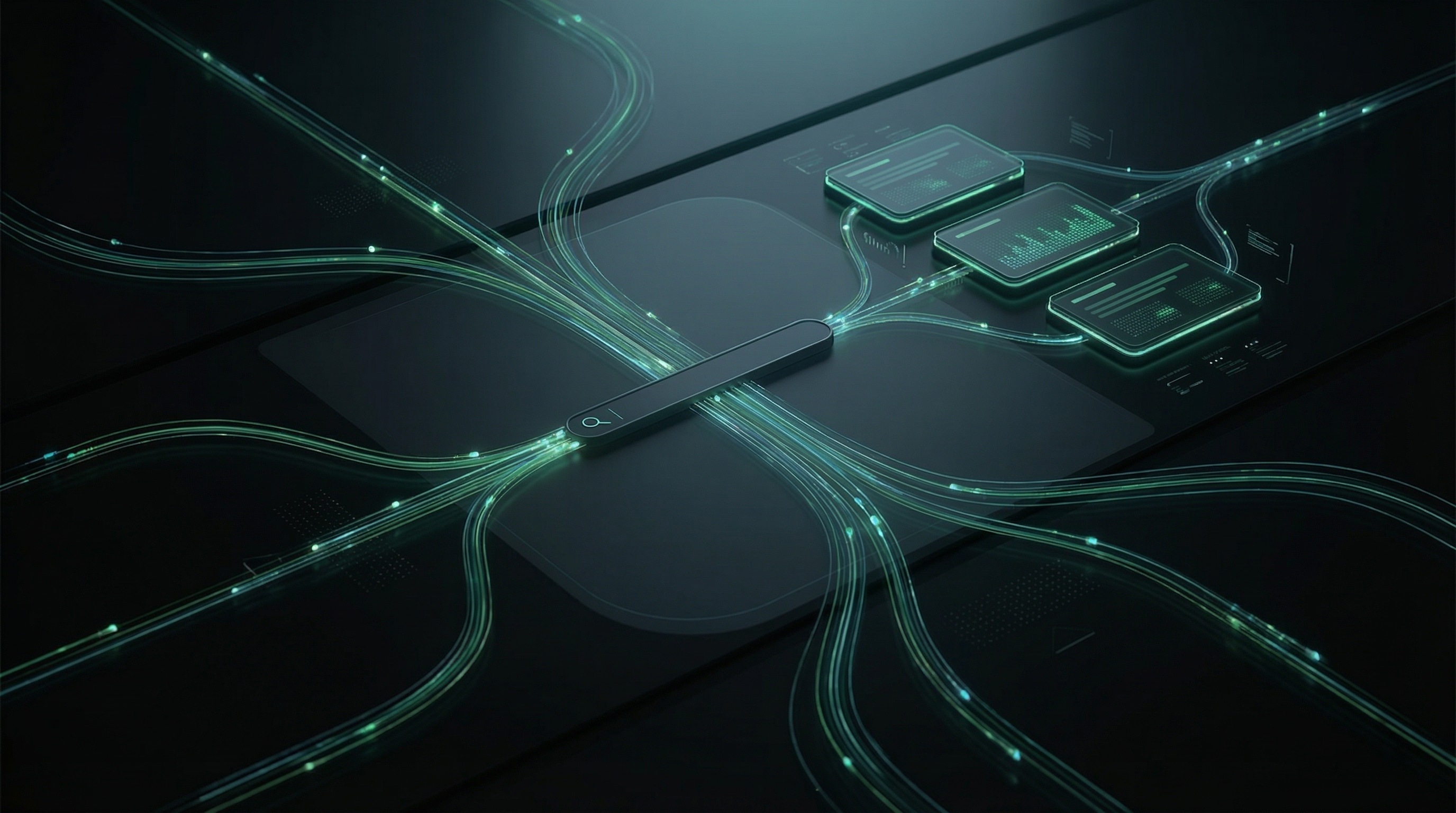 Digital data pathways representing Cotes Code managing search engine marketing campaigns for businesses in Grand Rapids, Ada, and surrounding West Michigan